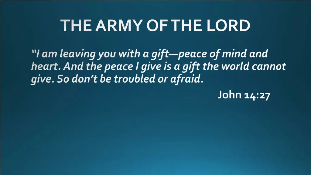 the army of the lord 4