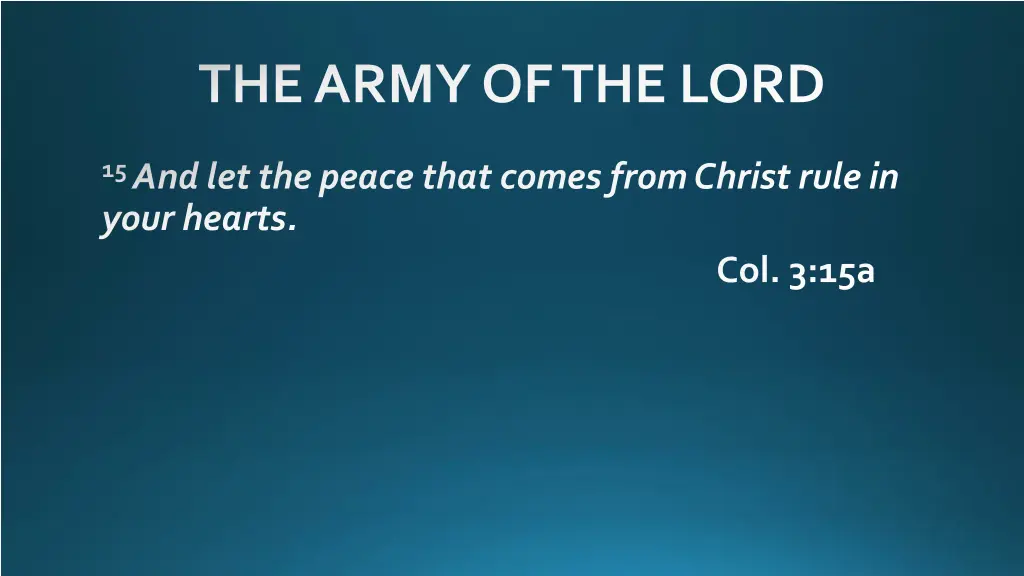 the army of the lord 5
