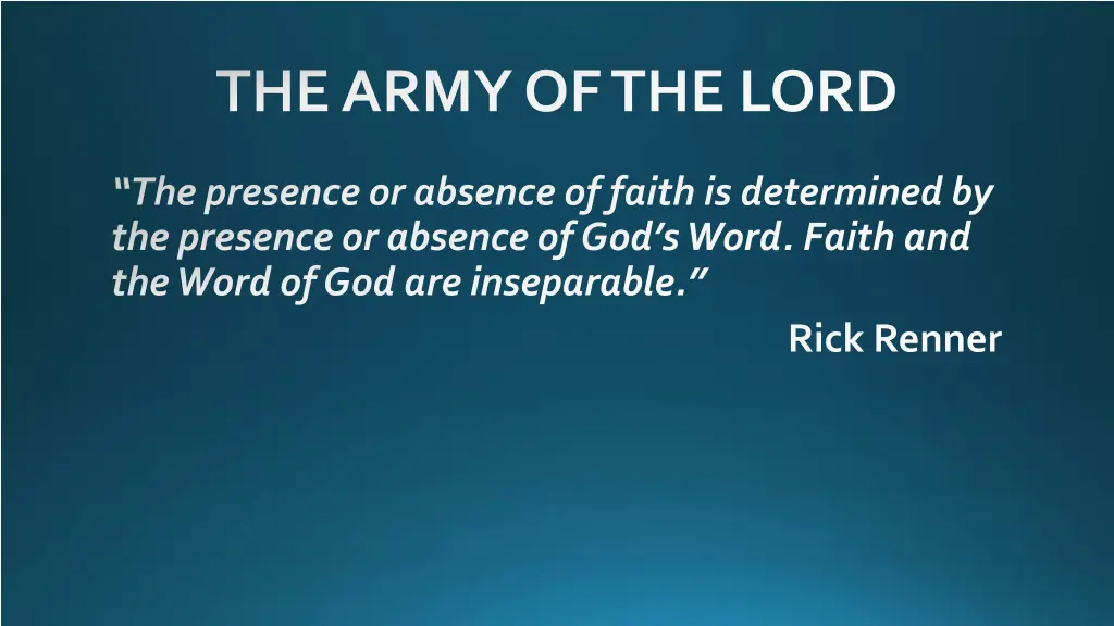 the army of the lord 7