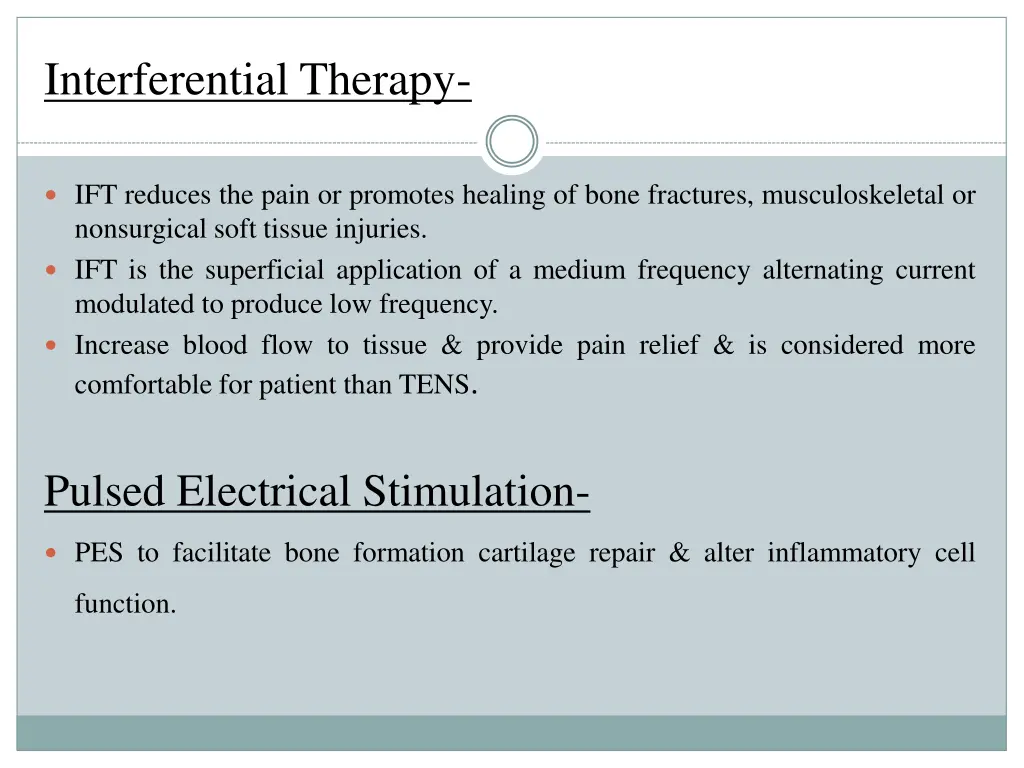 interferential therapy