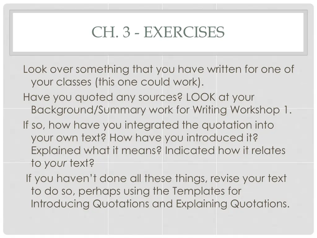ch 3 exercises