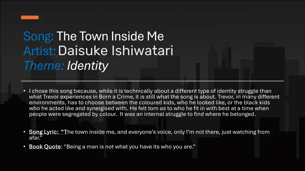 song the town inside me artist daisuke ishiwatari