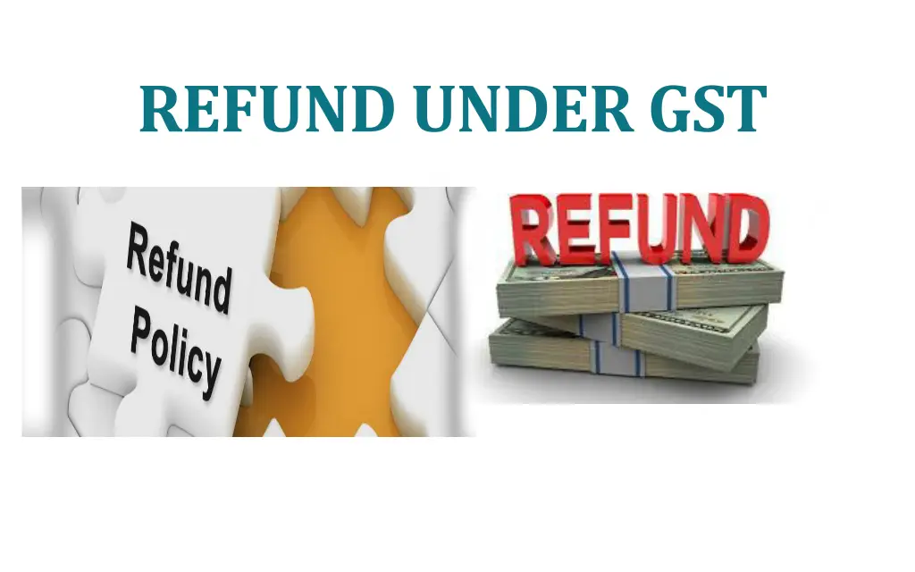 refund under gst
