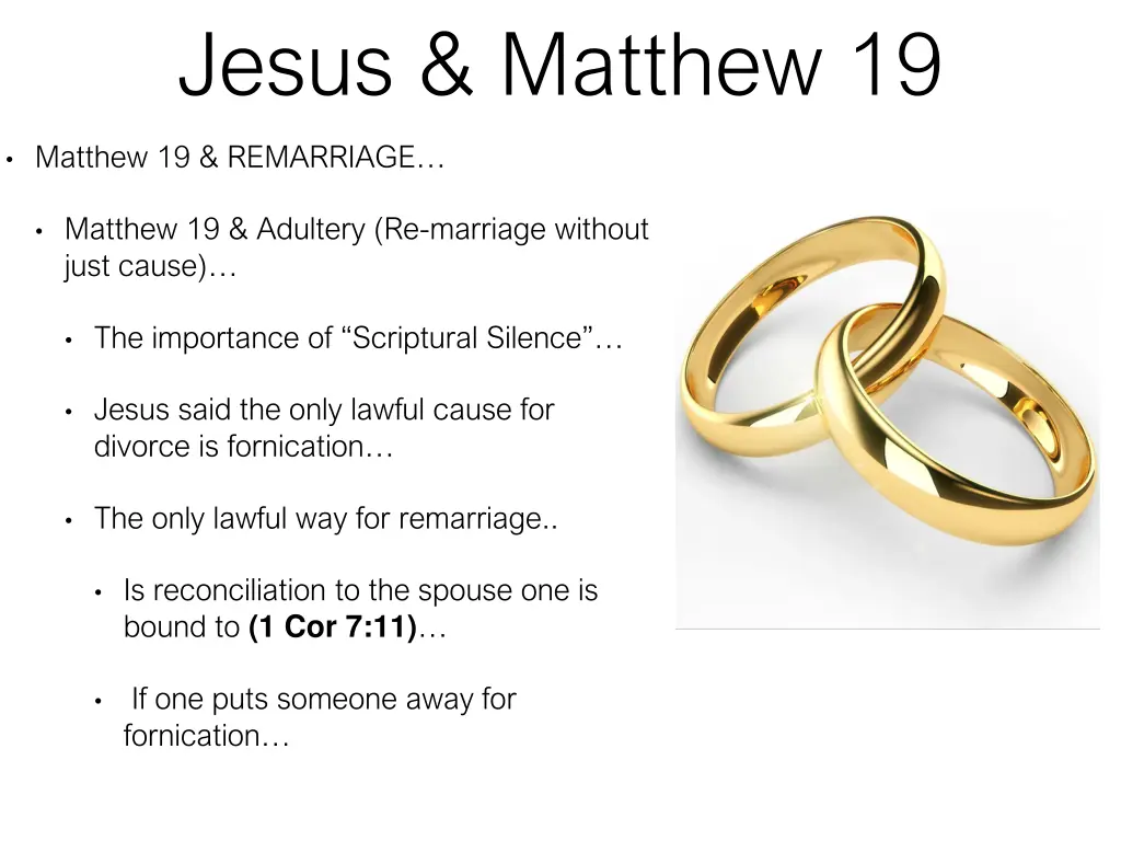 jesus matthew 19 9