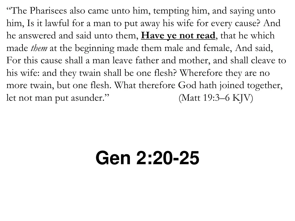 the pharisees also came unto him tempting