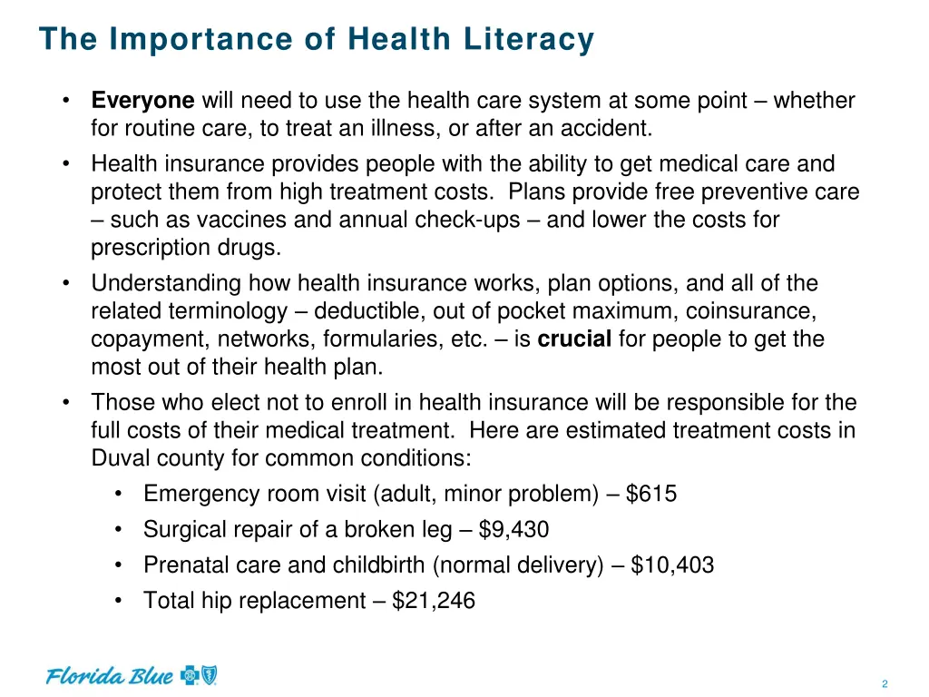 the importance of health literacy