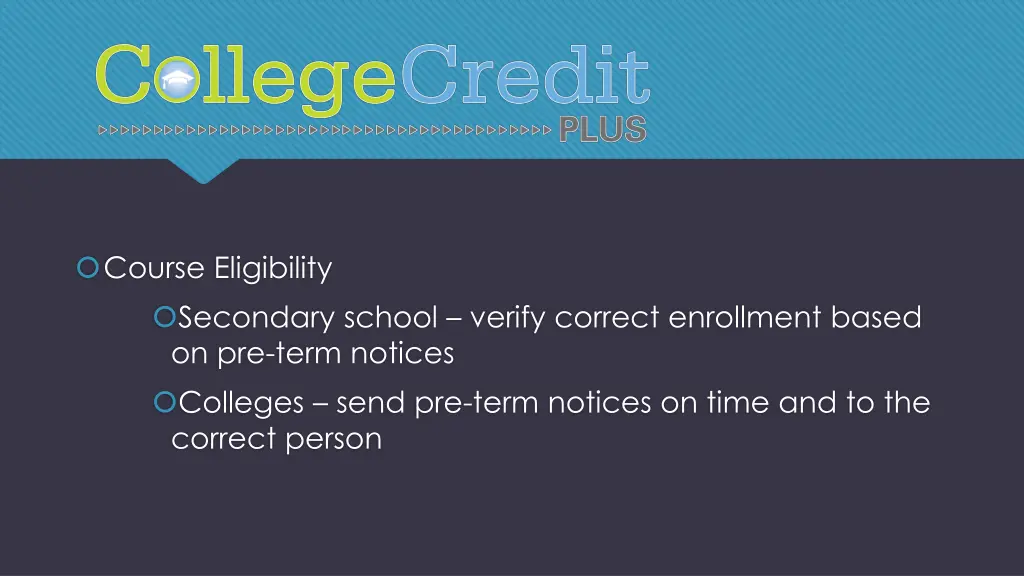 course eligibility secondary school verify