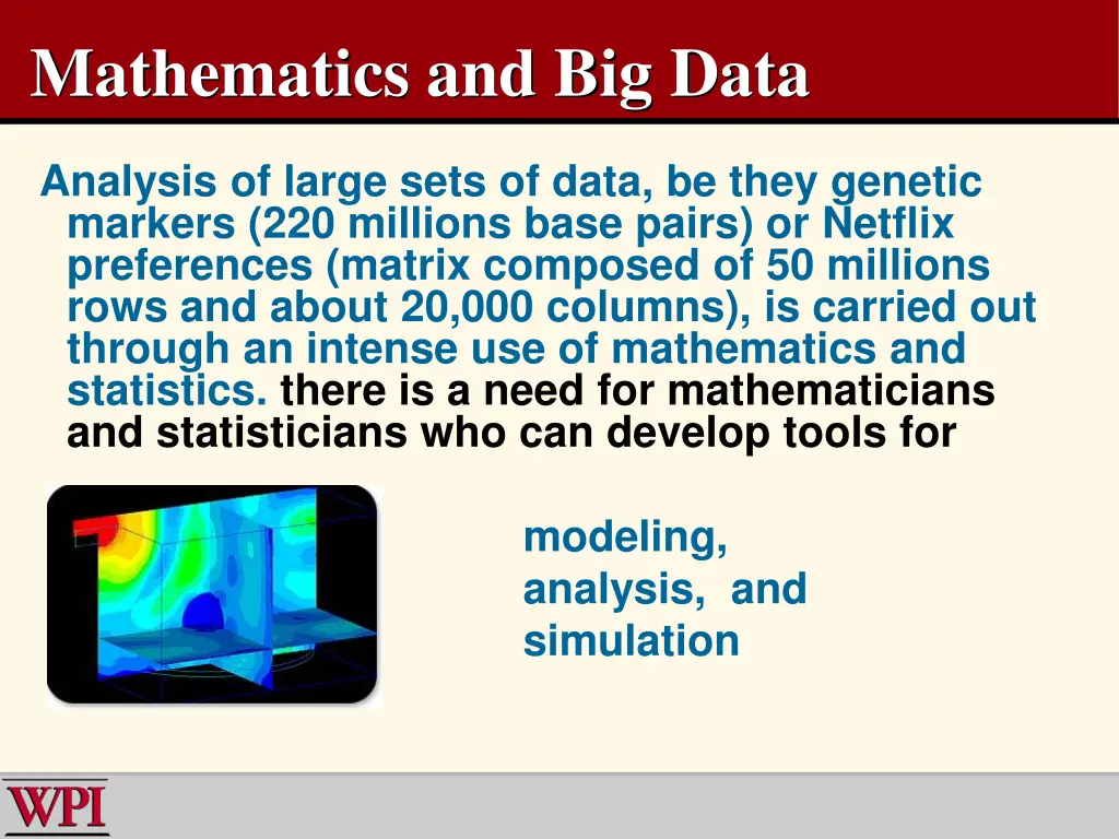 mathematics and big data