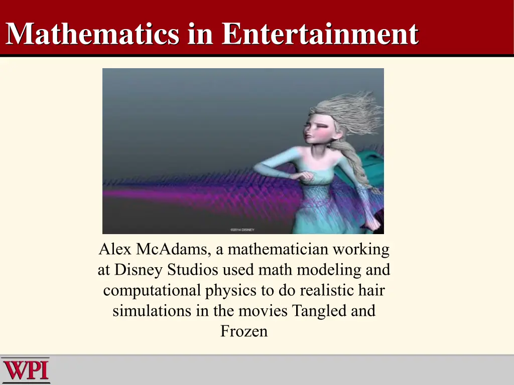 mathematics in entertainment 1