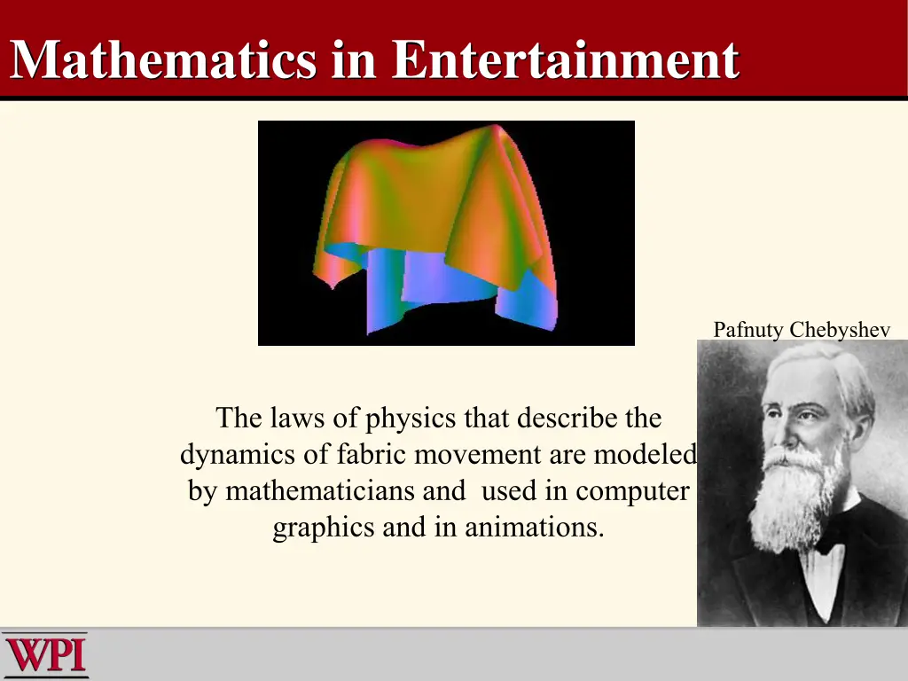 mathematics in entertainment 2