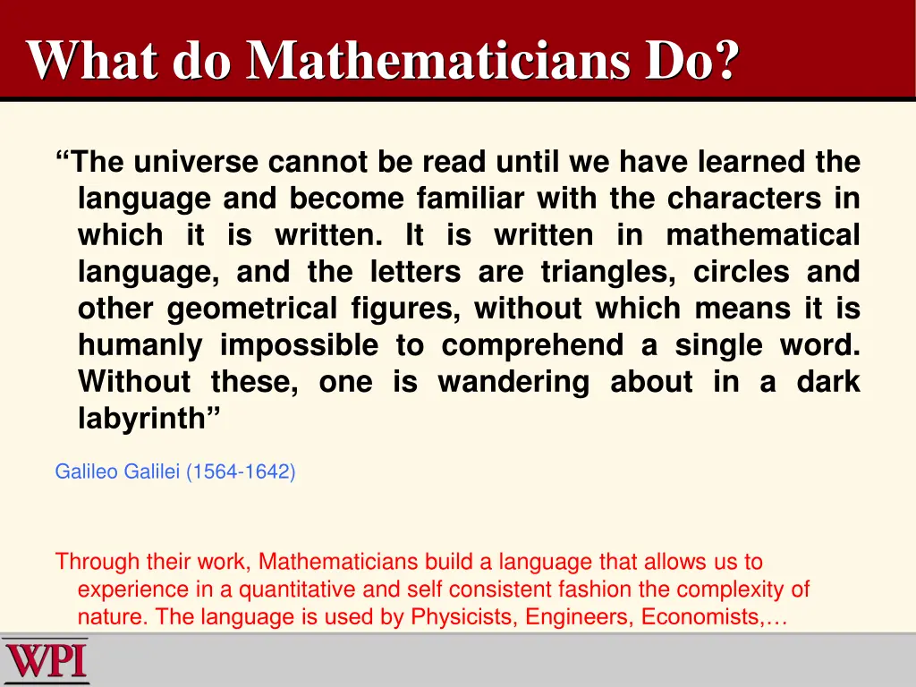 what do mathematicians do