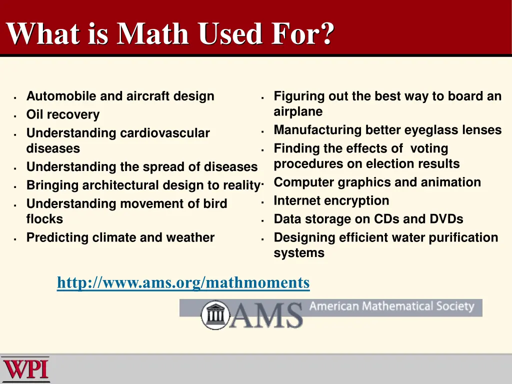 what is math used for