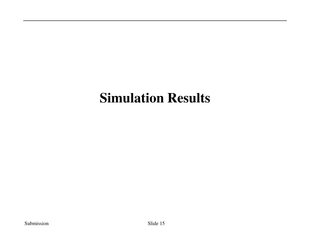 simulation results