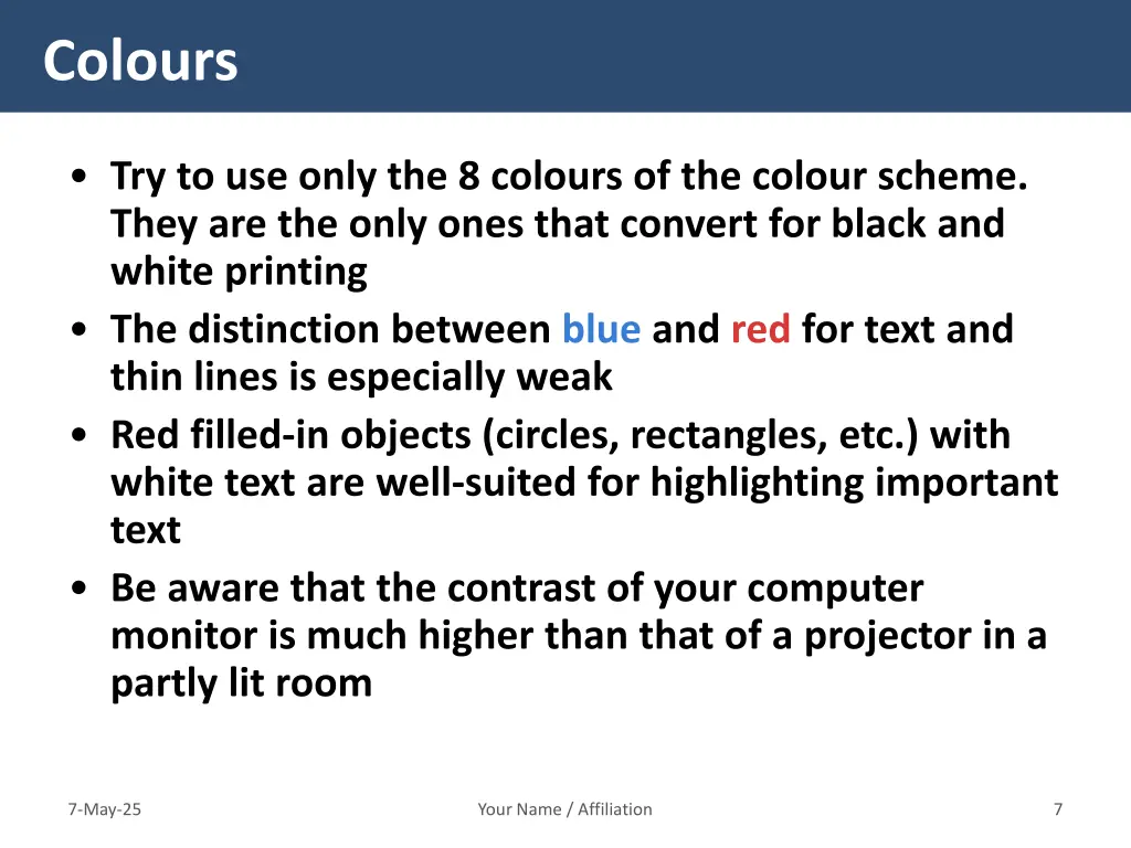 colours