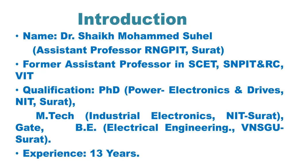 introduction