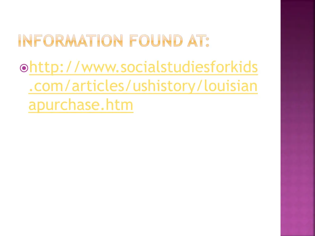 information found at