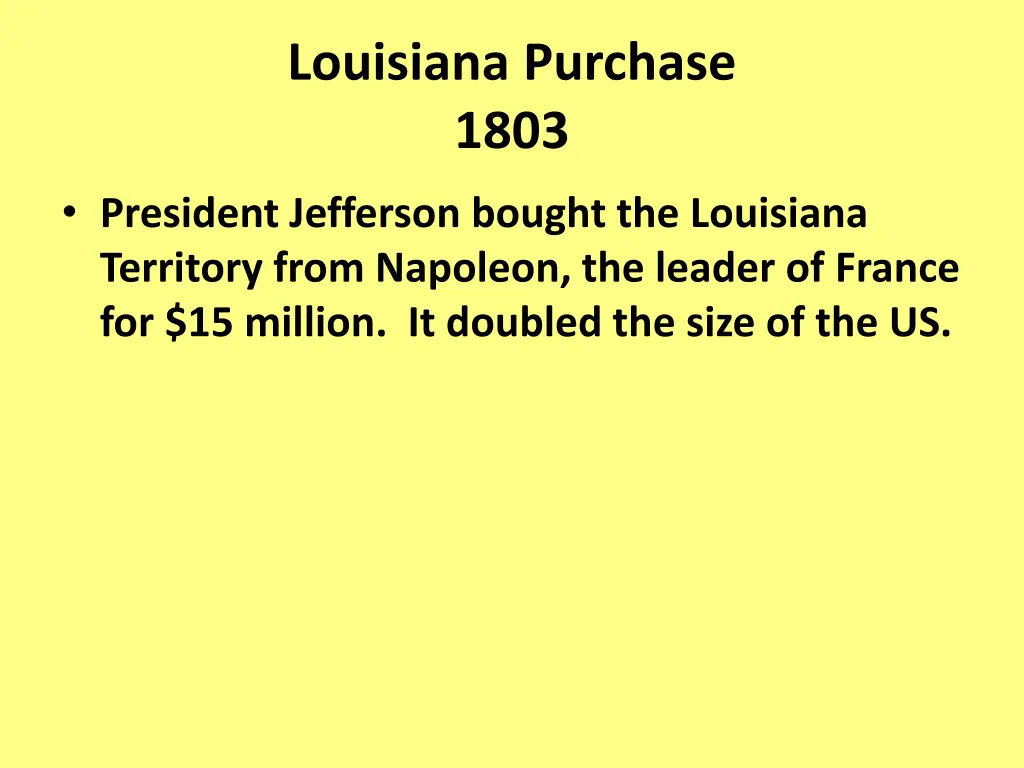 louisiana purchase 1803 1