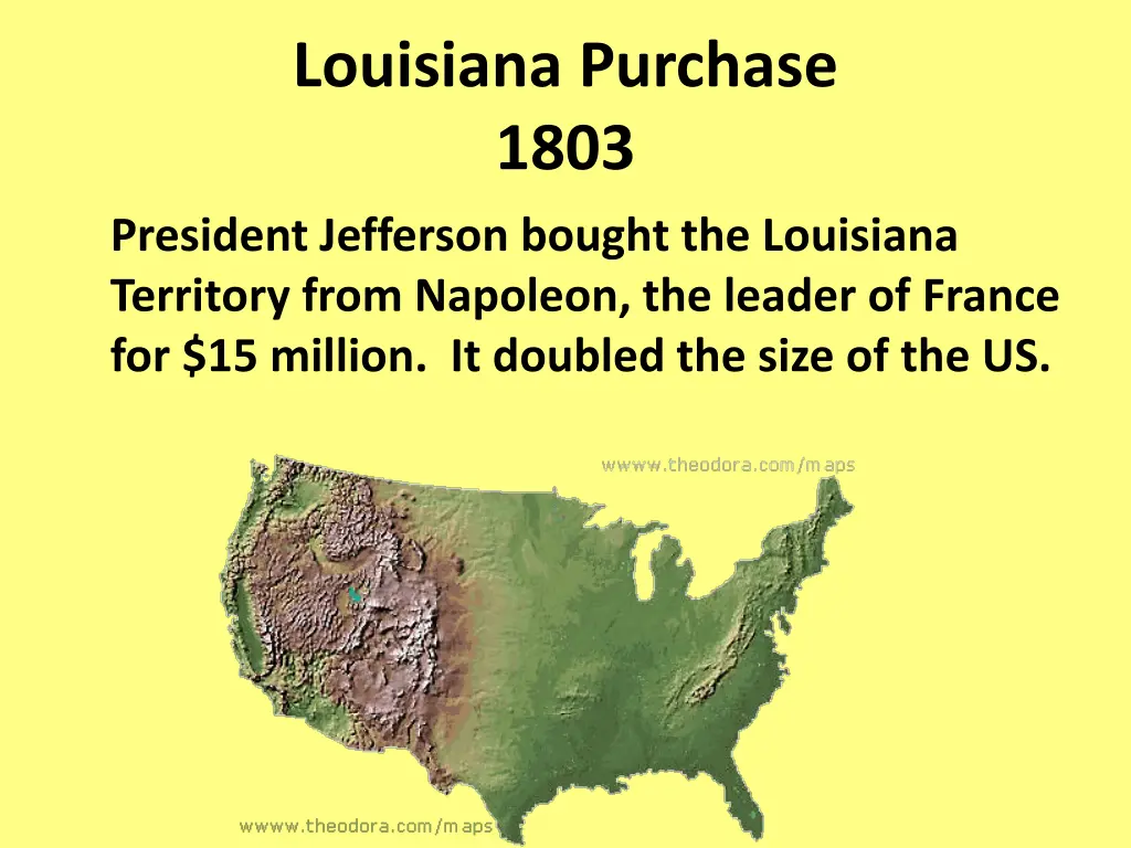 louisiana purchase 1803