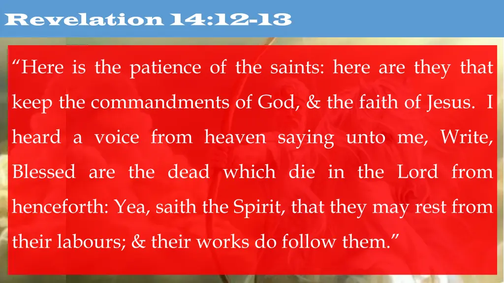 revelation 14 12 13