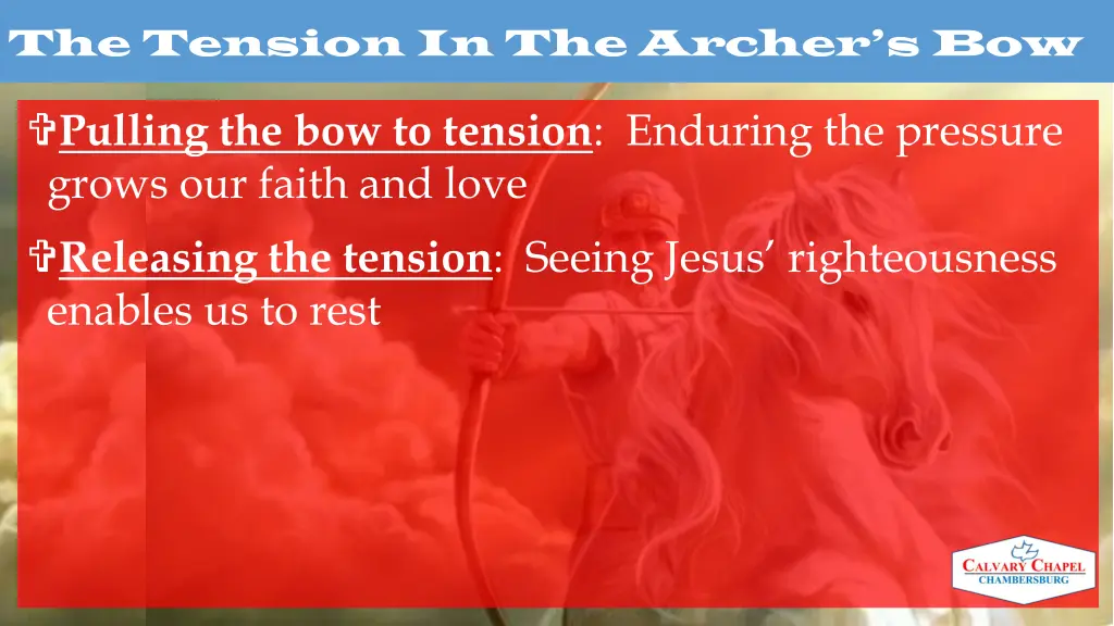 the tension in the archer s bow 1