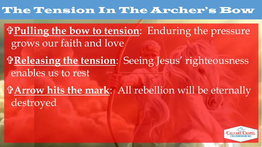 the tension in the archer s bow 3