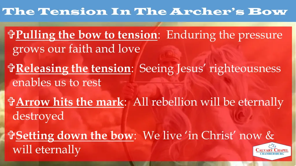 the tension in the archer s bow 4
