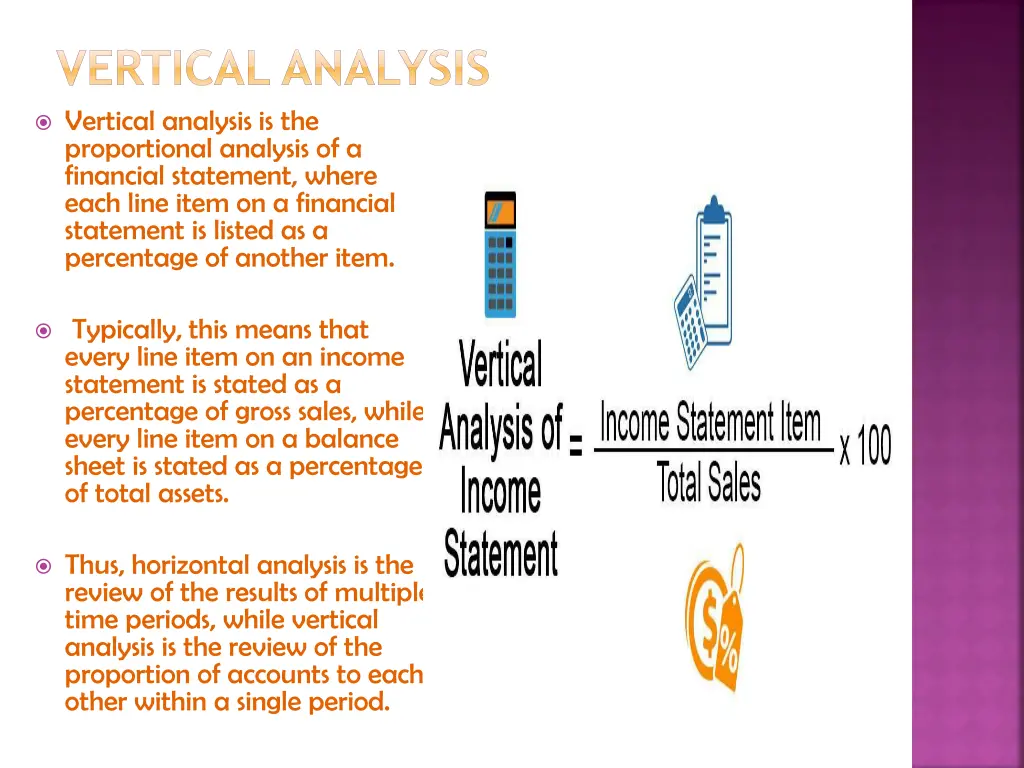 vertical analysis vertical analysis