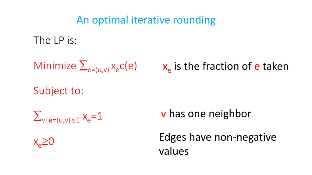 an optimal iterative rounding 2