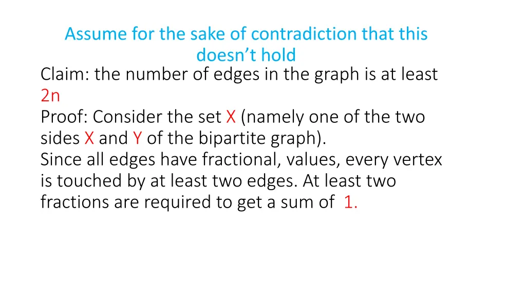 assume for the sake of contradiction that this