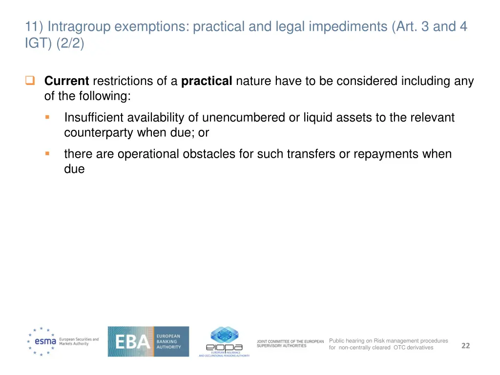 11 intragroup exemptions practical and legal 1