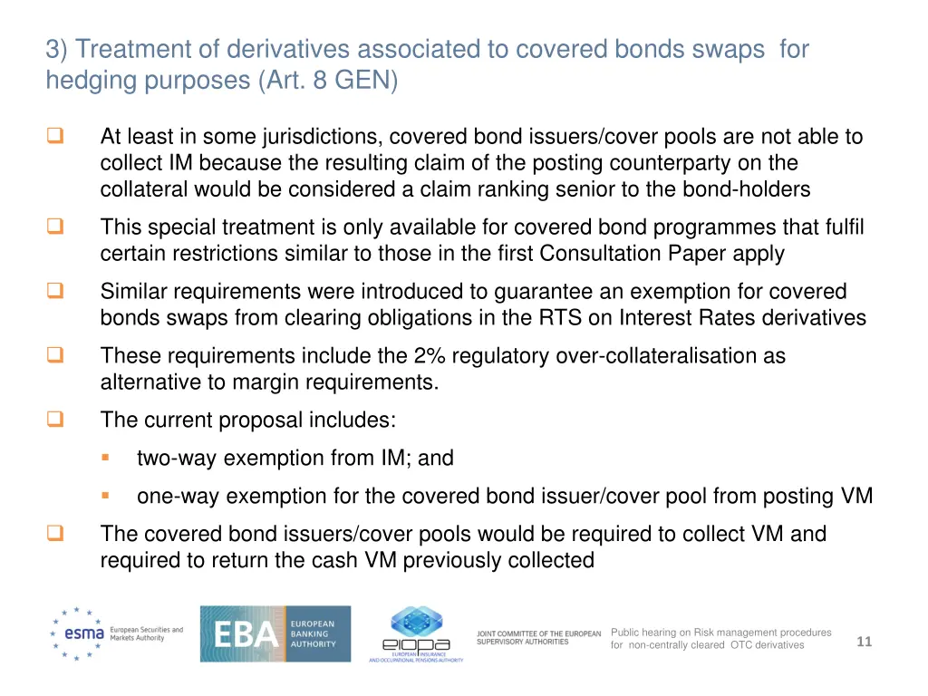 3 treatment of derivatives associated to covered