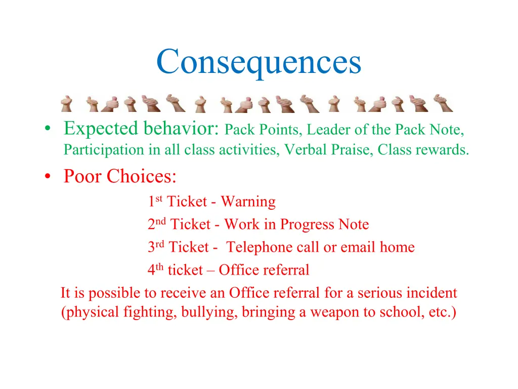 consequences