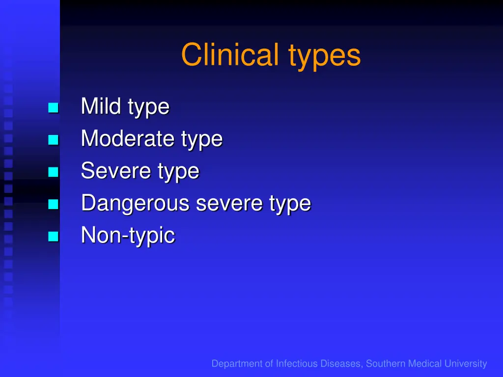 clinical types