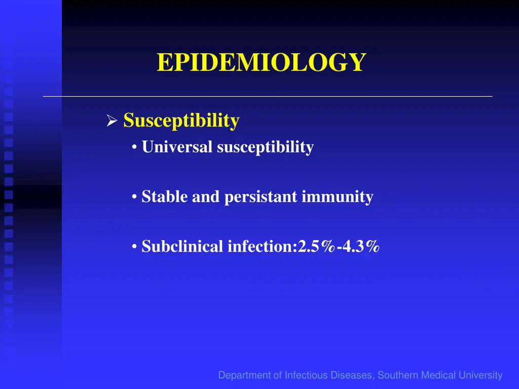 epidemiology