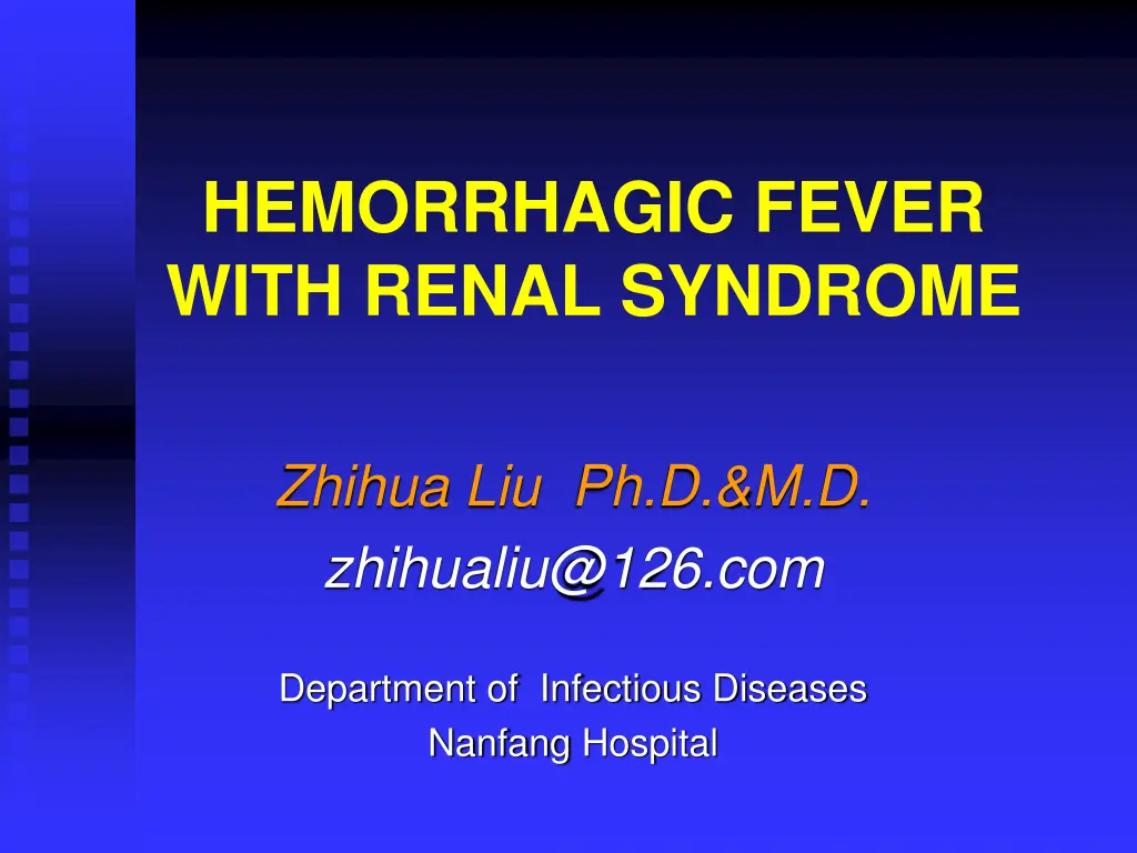 hemorrhagic fever with renal syndrome