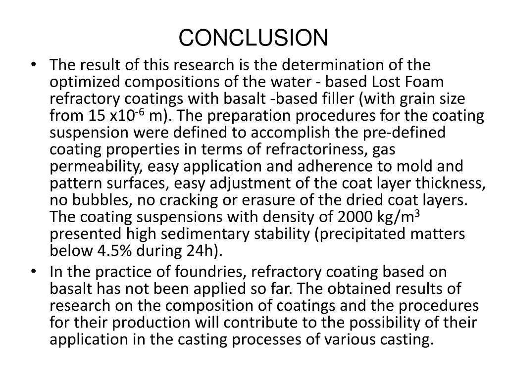 conclusion