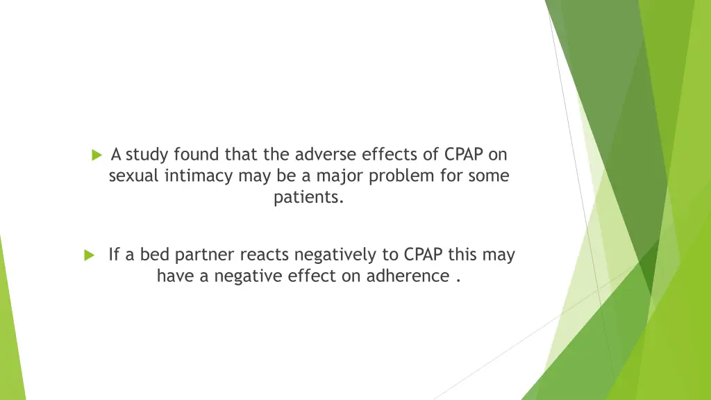 a study found that the adverse effects of cpap