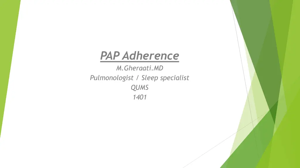pap adherence m gheraati md pulmonologist sleep