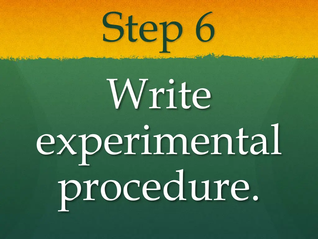 step 6 write