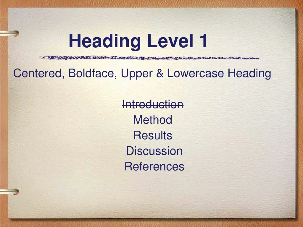 heading level 1