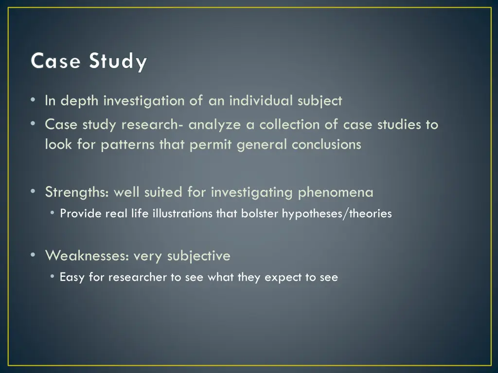 case study