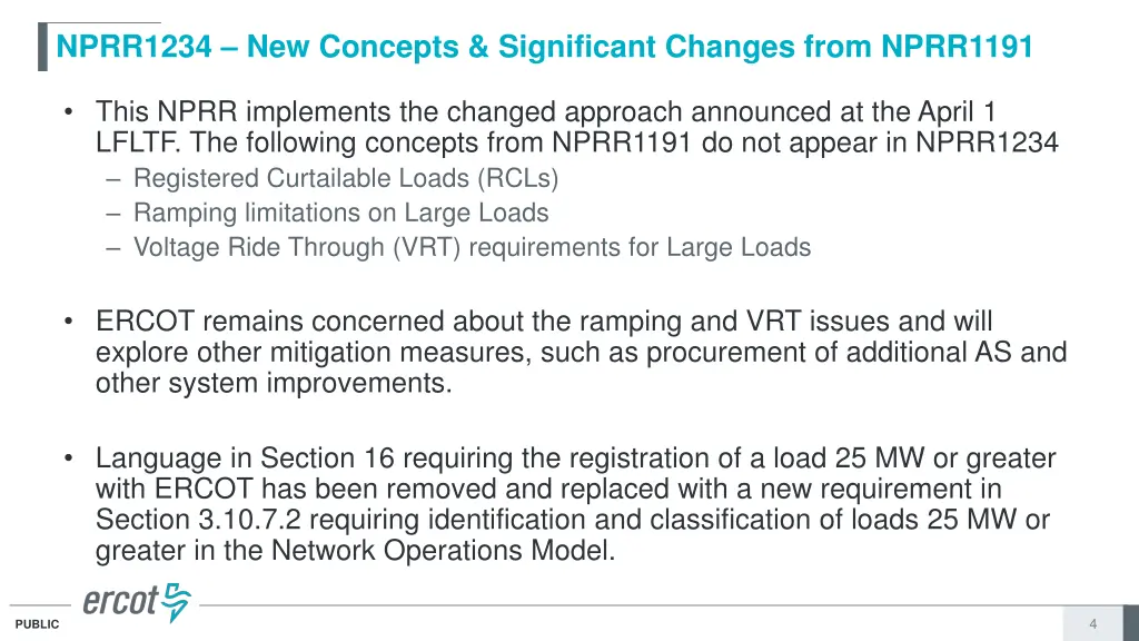 nprr1234 new concepts significant changes from