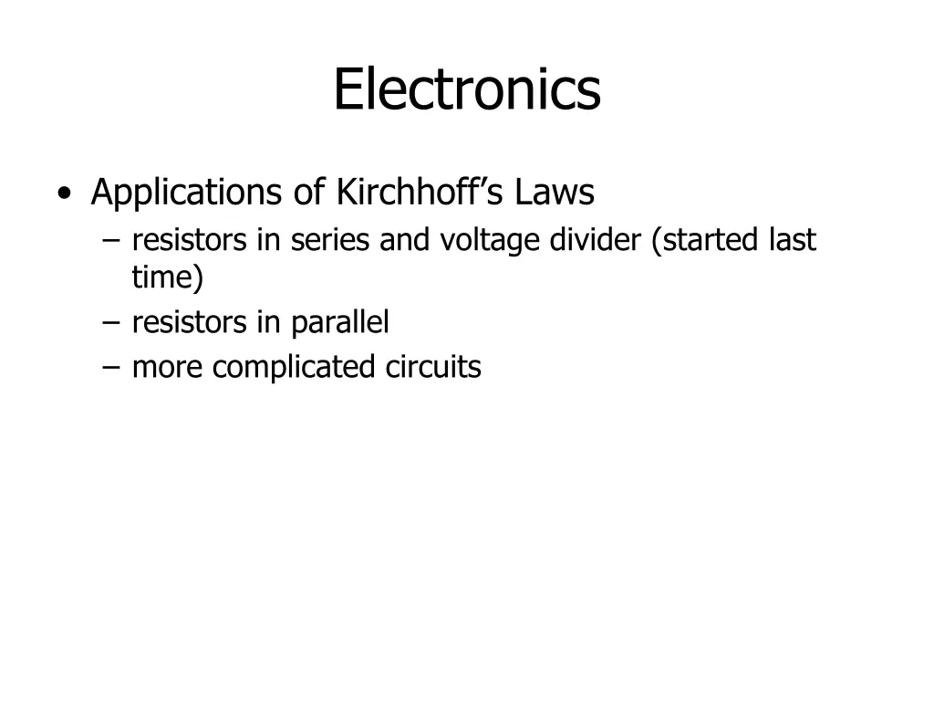 electronics