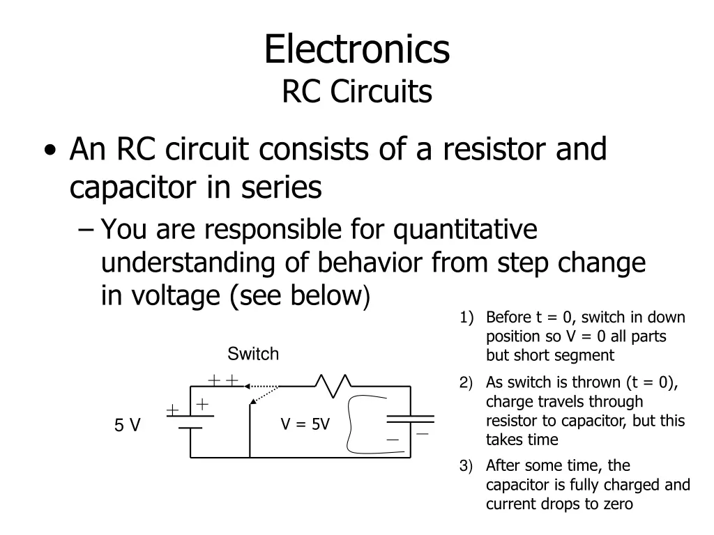 electronics rc circuits