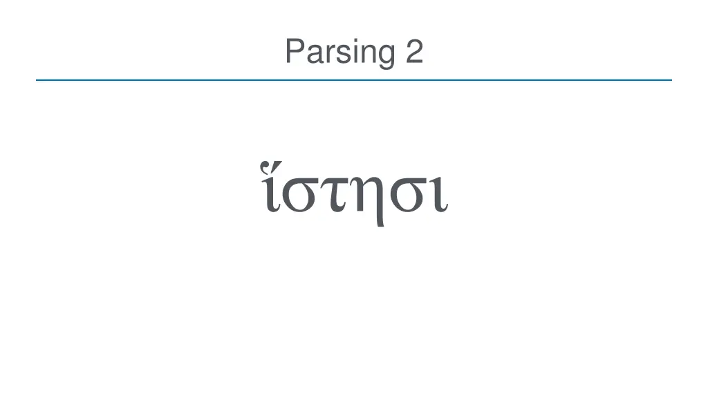 parsing 2