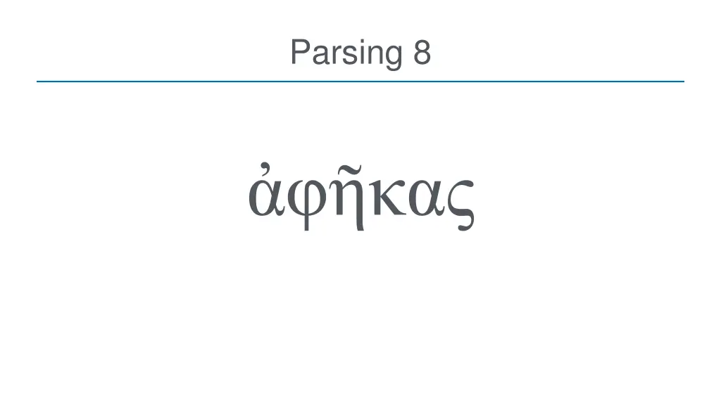parsing 8