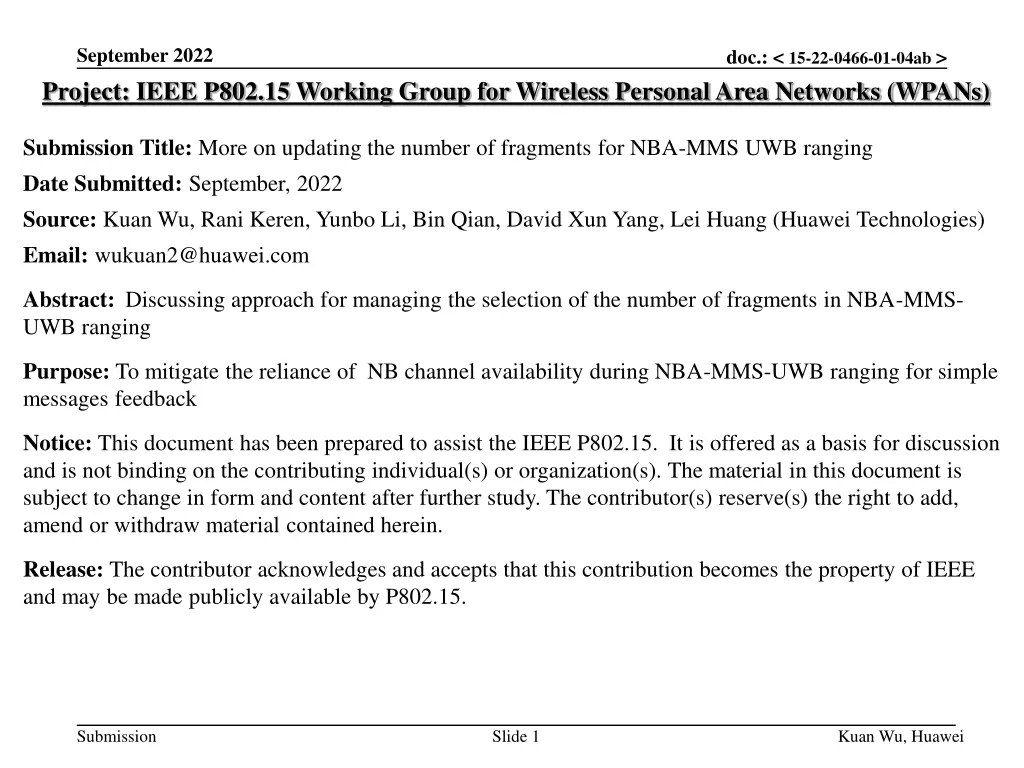 september 2022 project ieee p802 15 working group
