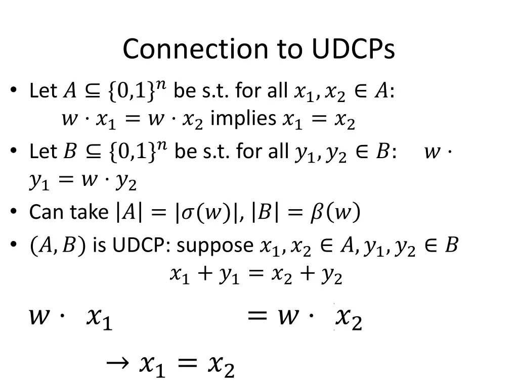 connection to udcps 2