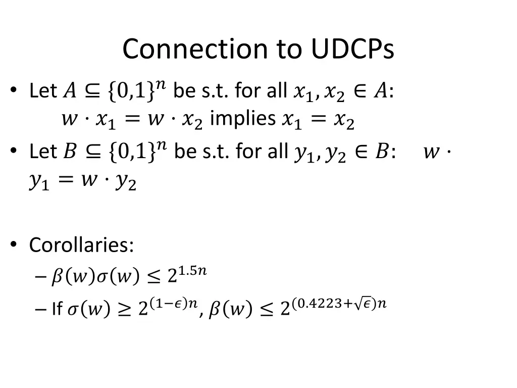 connection to udcps 3