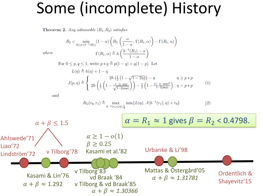 some incomplete history 3